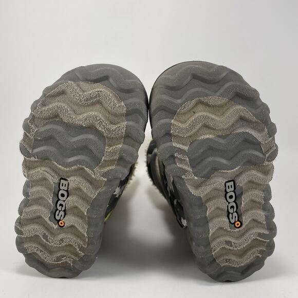 Bogs BMoc Handle Rain Boots Baby Girl Size 7 Sharks Gray Warm Lined Infant - Picture 7 of 11